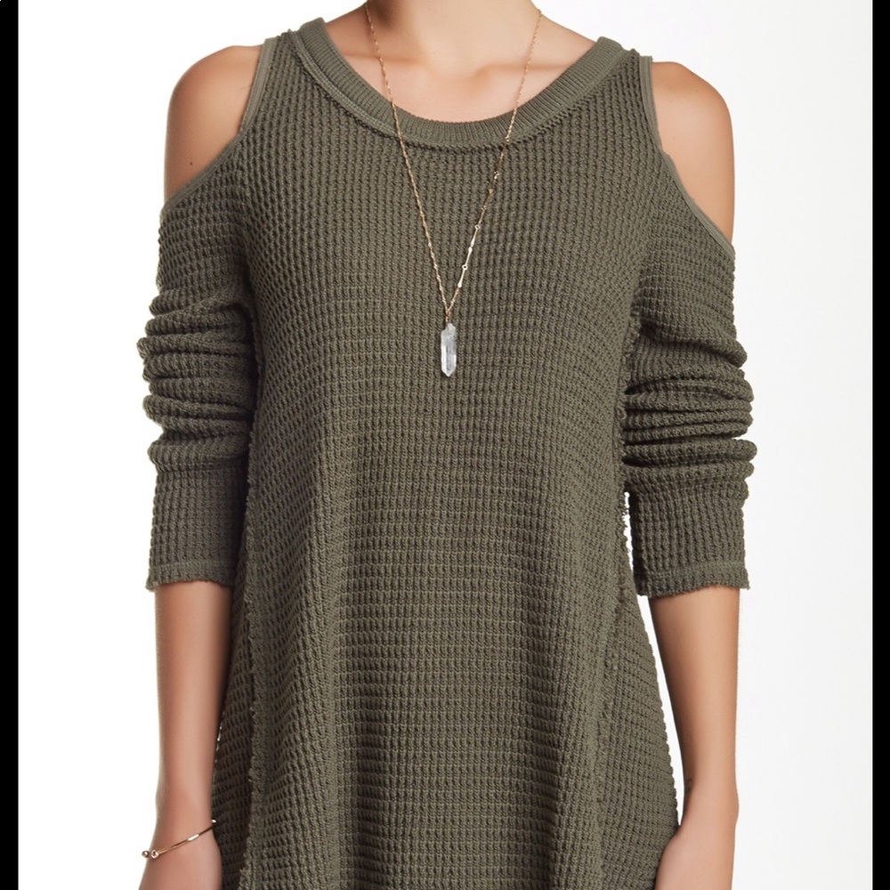 Free People cold shoulder sweater